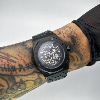 Custom Seiko Mod • Blacken Skeleton AP • 42mm